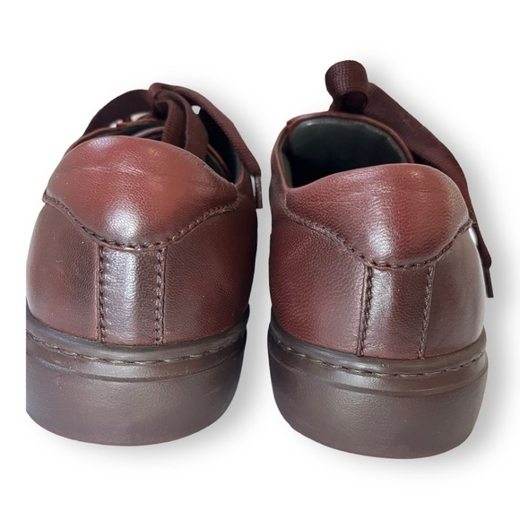 NWT To Boot NY Adam Derrick Colton Lace Up Leather Sneakers in Brandy Brown - Picture 9 of 11